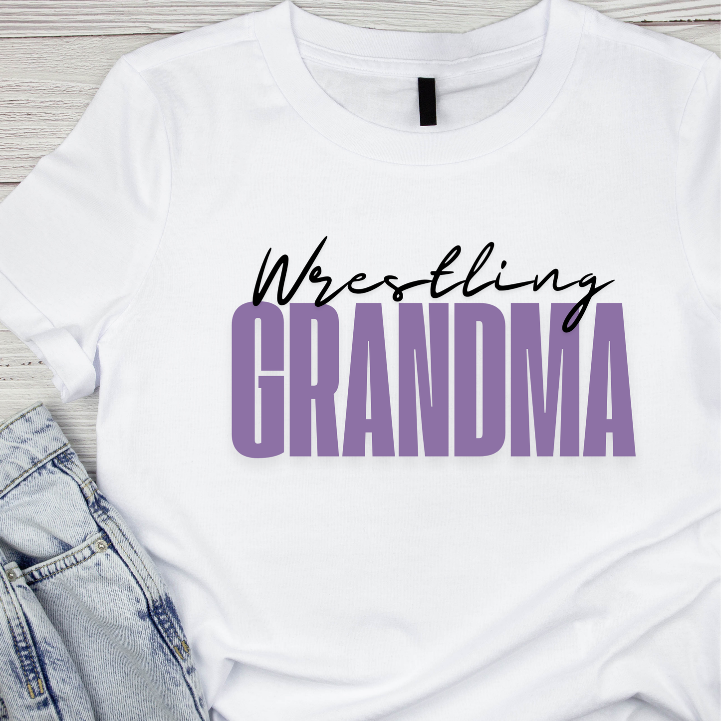 Wrestling Grandma T Shirt