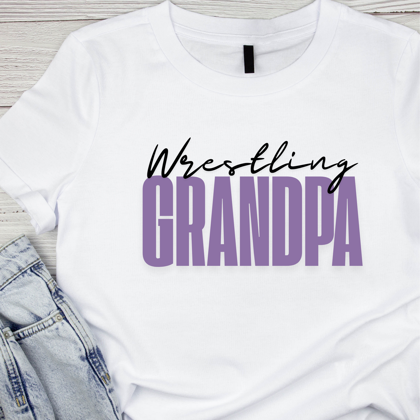 Wrestling Grandpa T-shirt